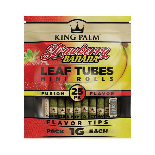 King Palm Mini Rolls [25pc] - Strawberry Banana