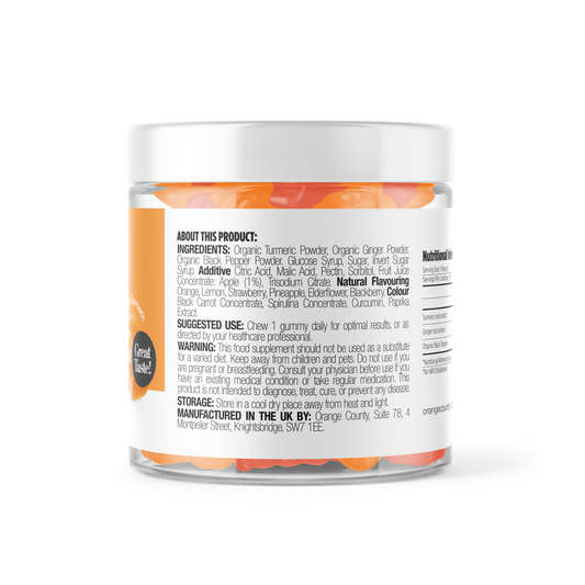 Orange County Vegan Turmeric Gummies - Mixed Fruit Flavour