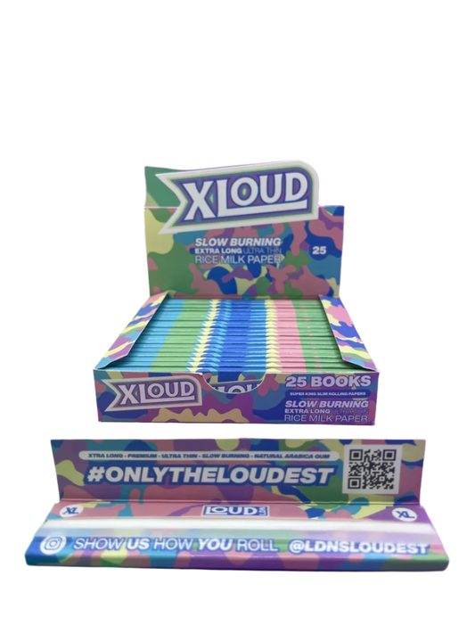 XLoud 130mm Extra Long Rolling Papers – White Rice Milk Paper