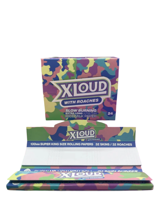 XLoud 130mm Combo Pack – XL Rolling Papers & Roach Tips