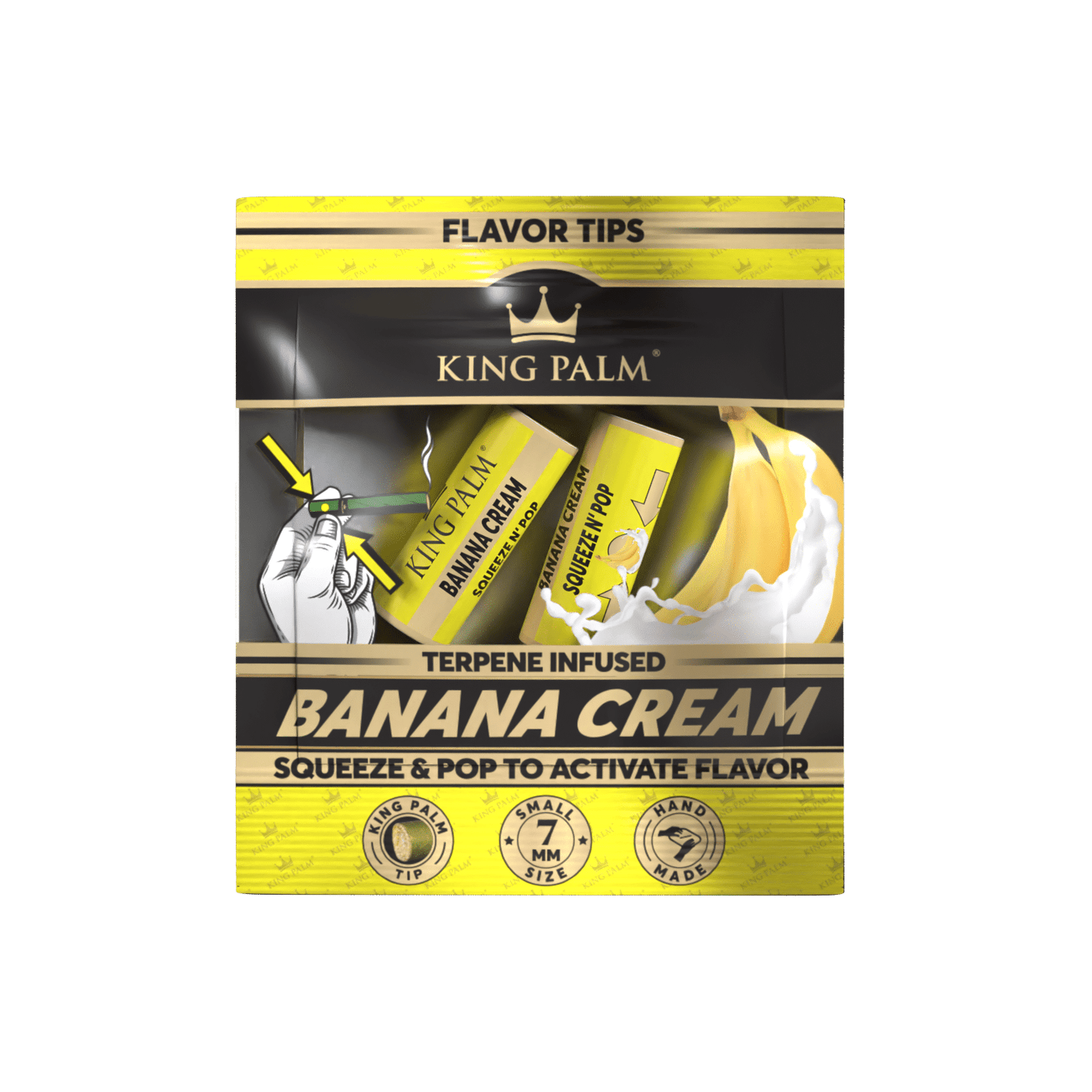 King Palm Terpene Infused Pop Tips [2pc] - Banana Cream