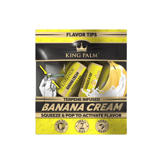 King Palm Terpene Infused Pop Tips [2pc] - Banana Cream