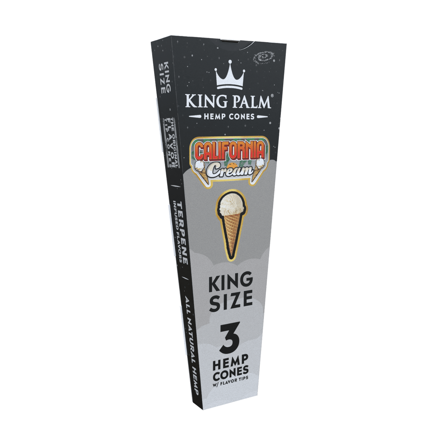 King Palm Kingsize Flav Cones [3pc] - California Cream