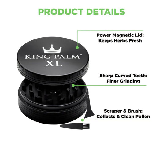 King Palm XL Mega Shredder - 4Inch