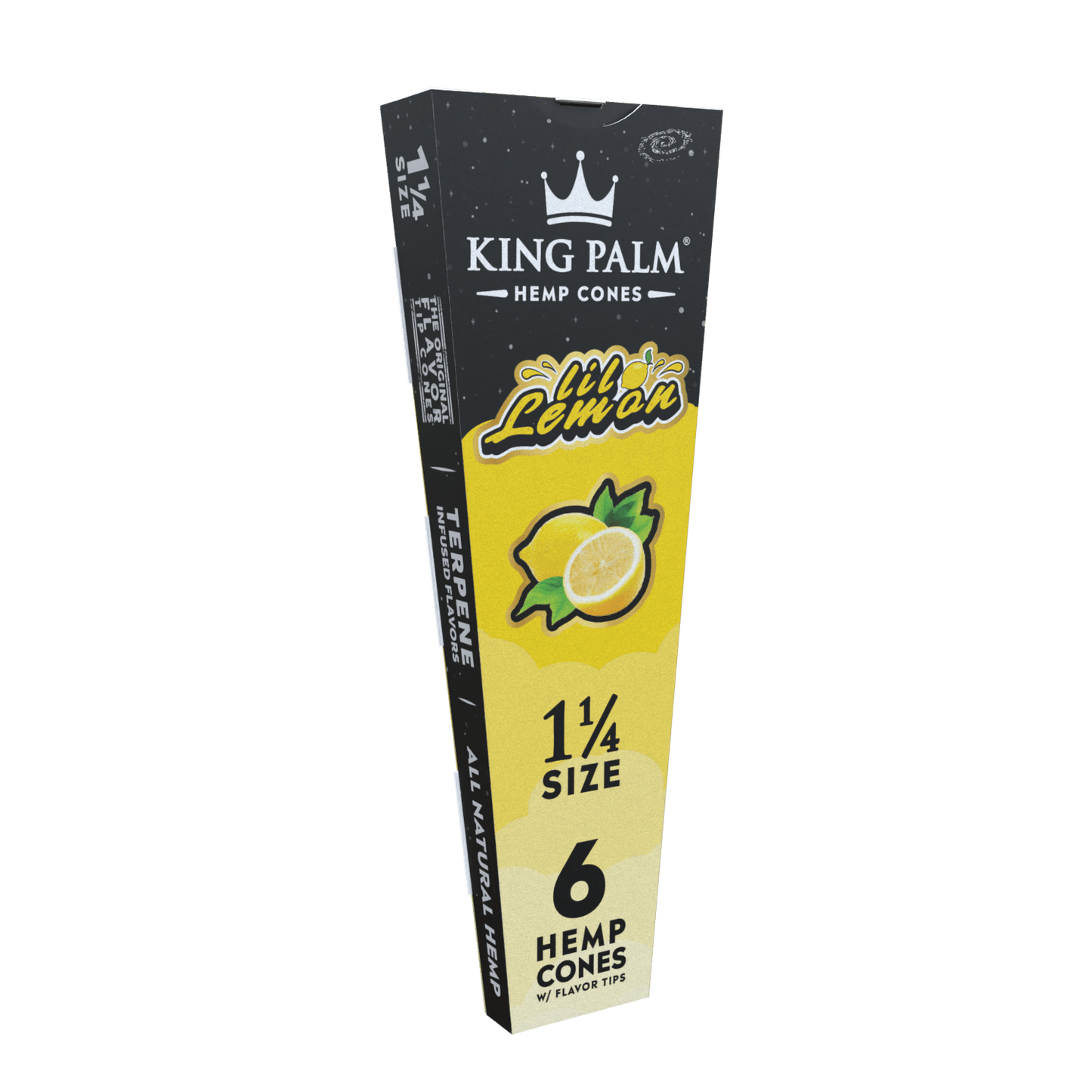 King Palm 1¼ Flav Cones [6pc] - Lil Lemon