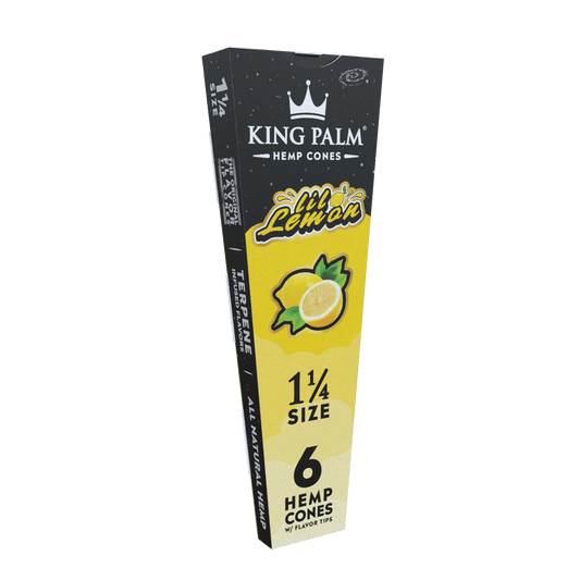 King Palm 1¼ Flav Cones [6pc] - Lil Lemon