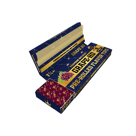 King Palm Papers + Flavour Tips 1¼ Size - Grape HD