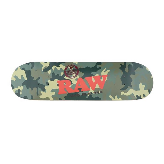 RAW Black "Camo" Skateboard Deck