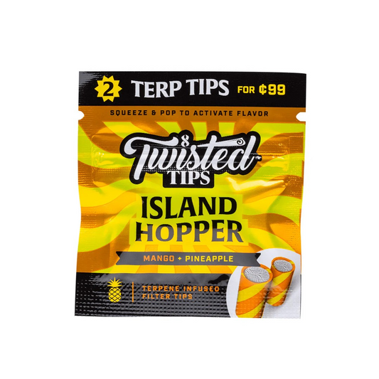 Twisted Tips – Island Hopper Terpene-Infused Filter Tips (2 Tips per Pack)