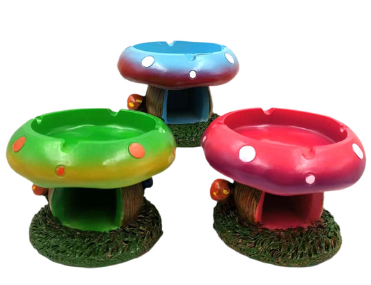 Resin Ashtray Boxed - Mushroom Design