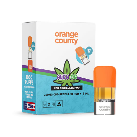 Orange County - Alien OG 1ml Replacement Pod (750mg)