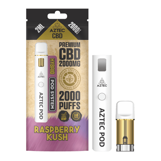 Aztec CBD Pod System 2000MG – Raspberry Kush