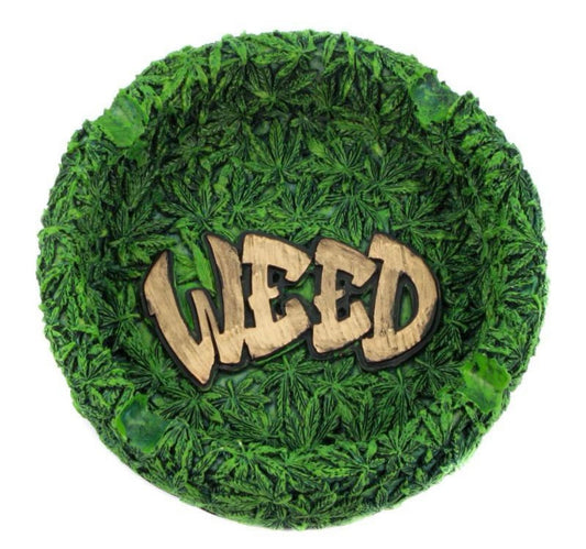 AMSTERDAM Resin Green Round Ashtray