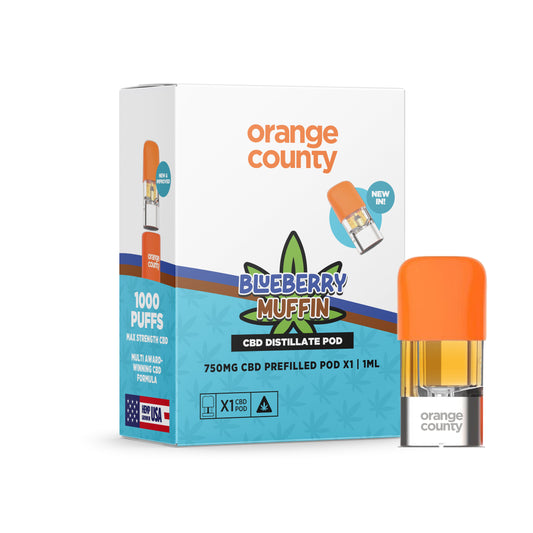 Orange County - Blueberry Muffin 1ml Replacement Pod (750mg)