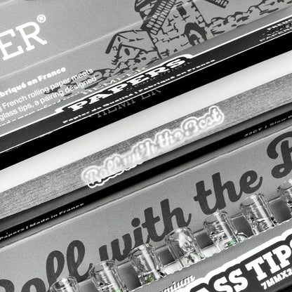 Hemper White Kingsize Paper Booklet + 7mm Glass Tips