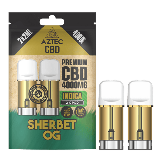 Aztec CBD Pod Refill 4000MG – Sherbet OG