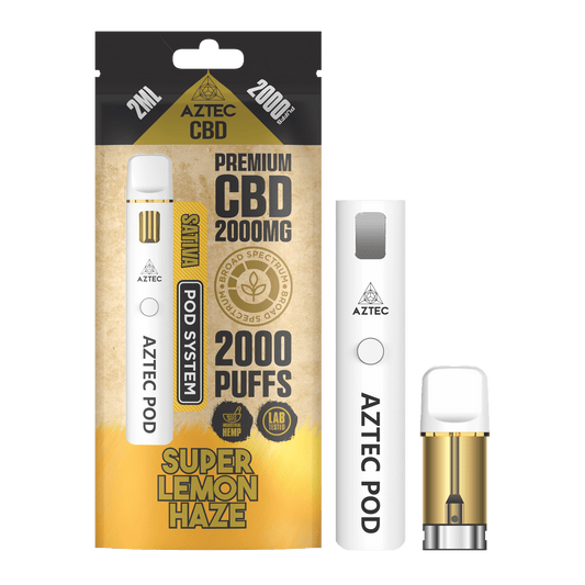 Aztec CBD Pod System 2000MG – Super Lemon Haze