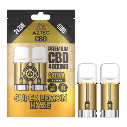 Aztec CBD Pod Refill 4000MG – Super Lemon Haze