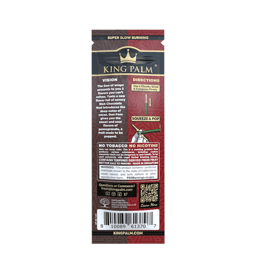 King Palm – Pomegranate & Chocolate - 2 King Rolls