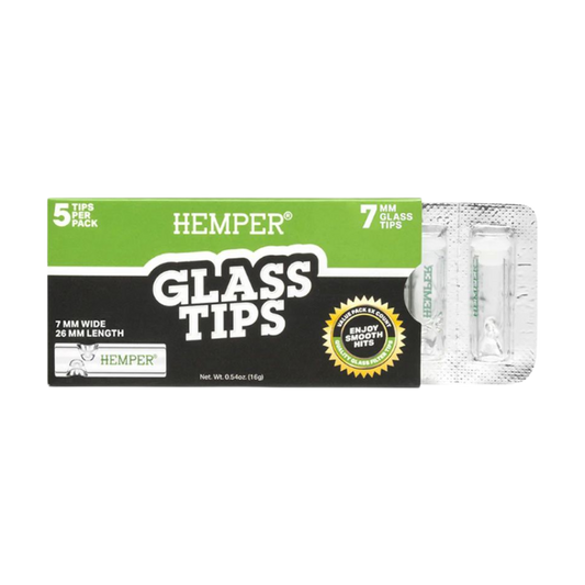 Hemper Glass Tips 7mm 5 Pack