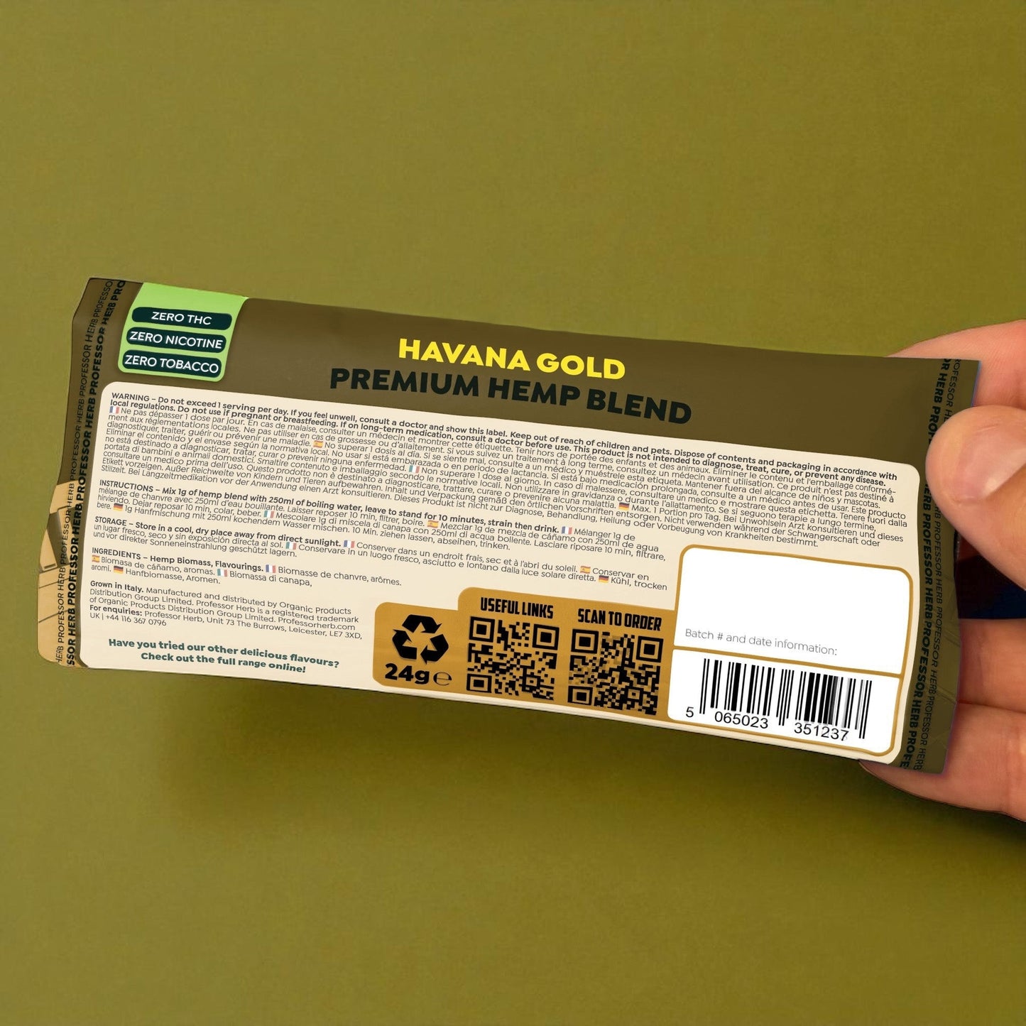 Professor Herb Premium Hemp Blend (24g) - Havana Gold