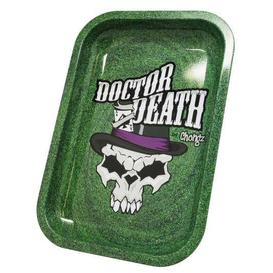 Chongz Rolling Tray “Dr Death” Design 225mm x 155mm