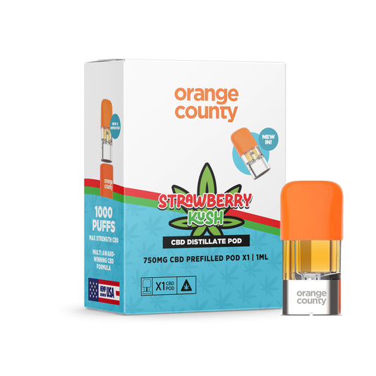 Orange County - Strawberry Kush 1ml Replacement Pod (750mg)
