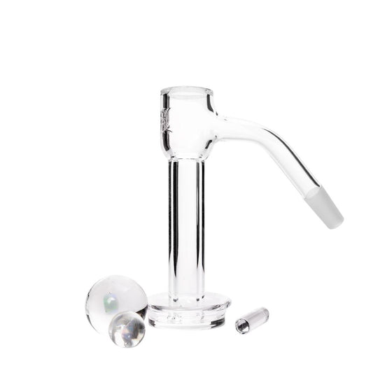 Control Tower Quartz Banger with Pillar + Pearls 45°/14M