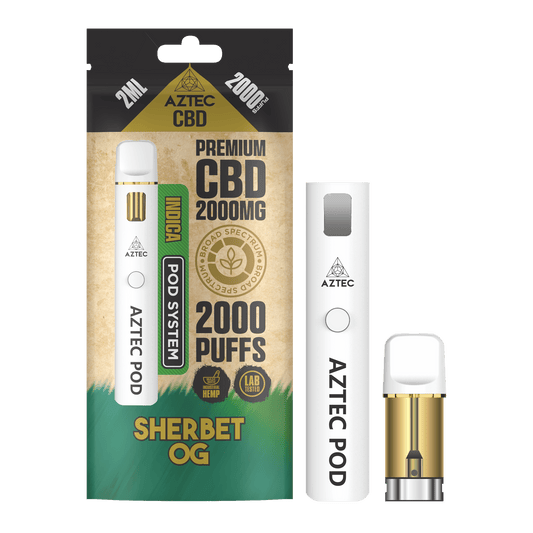 Aztec CBD Pod System 2000MG – Sherbet OG