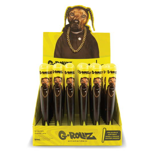 G-Rollz Yellow Rap Dog Cone Holder