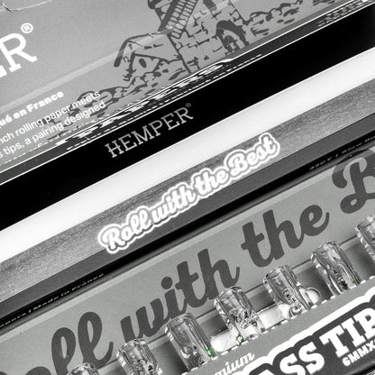 Hemper White Kingsize Papers + 6mm Glass Tips