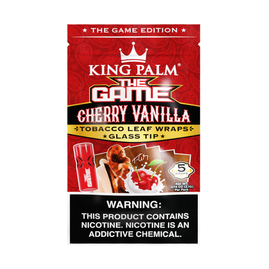 King Palm Wraps - Cherry Vanilla w/Glass Tip