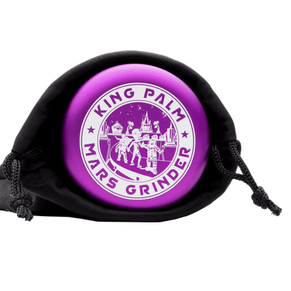 King Palm Mars Herb Grinder with Kief Catcher - Purple