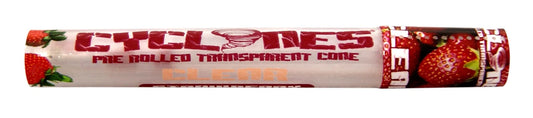 Cyclones Clear Transparent Cone - Strawberry