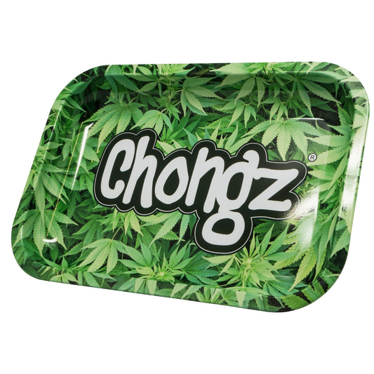 Chongz Rolling Tray “Green Leaf” Design 225mm x 155mm