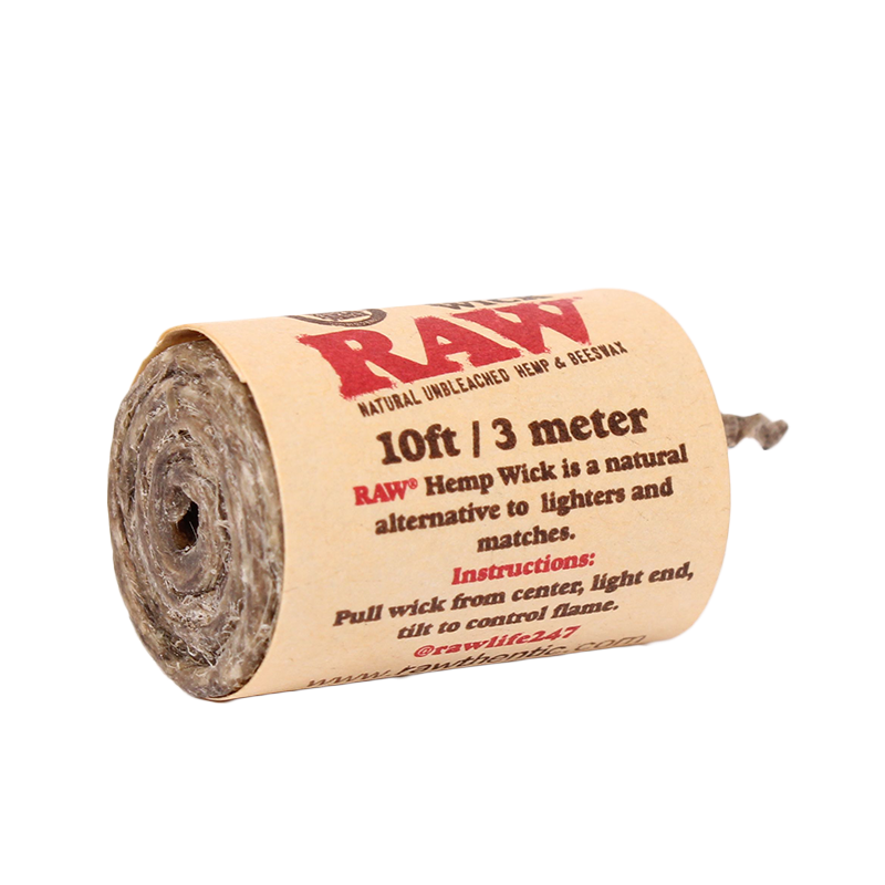 RAW 10ft/3m Hemp Wick Roll