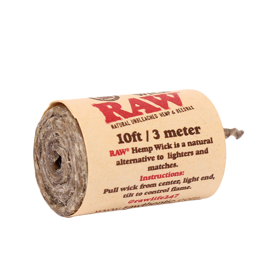 RAW 10ft/3m Hemp Wick Roll