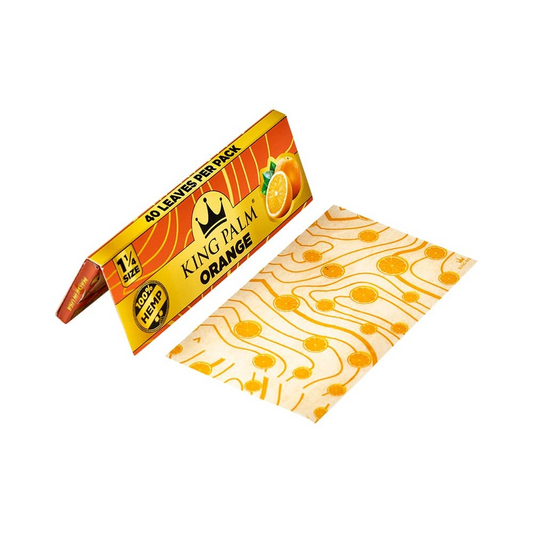 King Palm Flavour Paper 1¼ Size - Orange